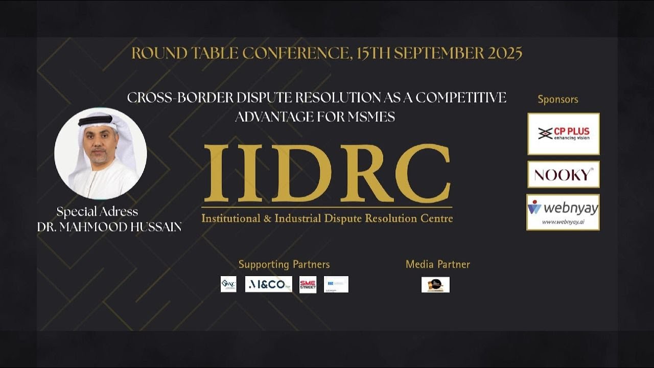 Cultural Intelligence in Arbitration: Dr. Mahmood Hussain at IIDRC Roundtable #ArbitrationAdvantage