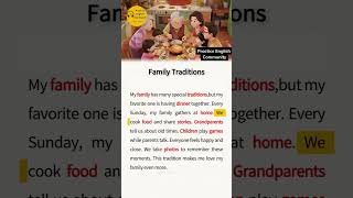 English Listening Practice – Family Traditions | Short English Story with Subtitles