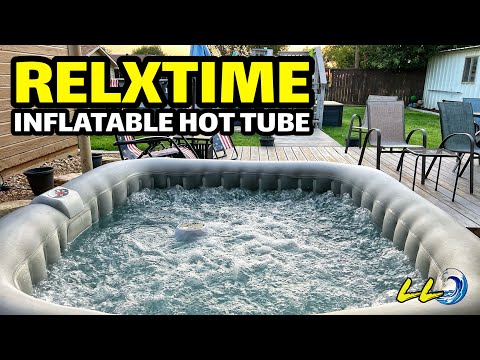 RELXTIME 4-6 Person Inflatable Hot Tub. Setup and Review.