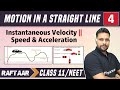 Motion In A Straight Line 04 Instantaneous Velocity Speed Acceleration Class 11 NEET