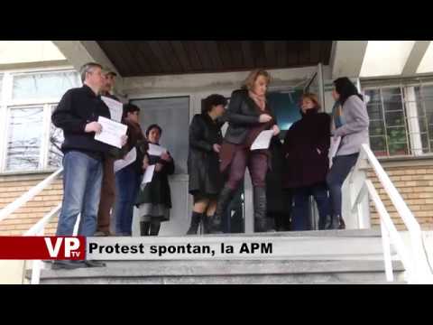 Protest spontan, la APM