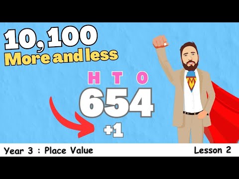 How to Find 10 & 100 More or Less | Year 3 Maths Lesson Uk