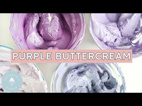 How To Make PURPLE Buttercream! | Georgia's Cakes