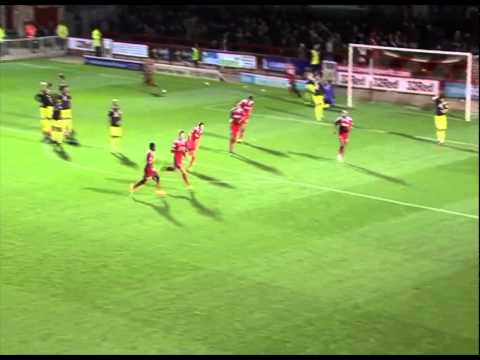 OH MY WORD! Conor Henderson's stunning free kick against Walsall