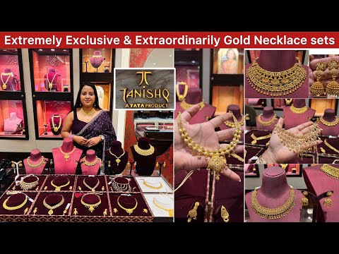 Extremely Exclusive 🥰 New 22KT Gold Necklace with earrings collections from Tanishq | Necklace sets✨