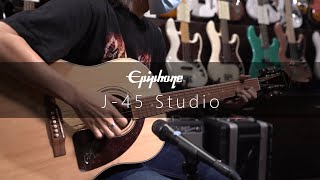 Video thumbnail for 🔥โปร่ง Solid Top ราคาไม่ถึงหมื่น ! | Epiphone J-45 Studio by musicconceptthailand