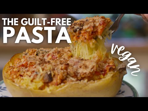 Spaghetti Squash Bolognese Recipe - Easy Summer Meal | Vegan WFPB Plant-Based
