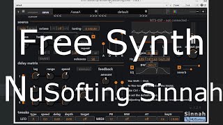 Video thumbnail for Free Vst - NuSofting Sinnah  - No Talking by Elektronick Musick