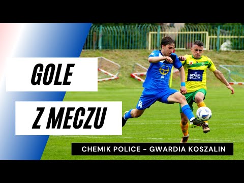 Gole z meczu Chemik Police - Gwardia Koszalin (0:2)