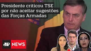 Bolsonaro volta a criticar o TSE; Salles, Amanda e Graeml comentam