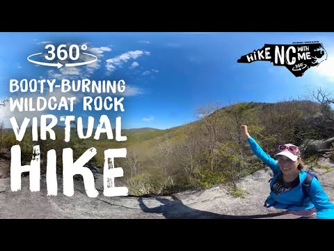 Booty Burning Wildcat Rock Virtual Hike VR 360 ⛰️ Hike NC with Me