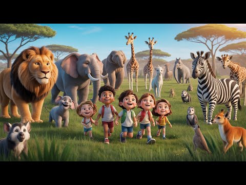 20 Animals for Kids | Learn 20 Wild Animals in English with Pictures and Sound| Animal Vocabulary