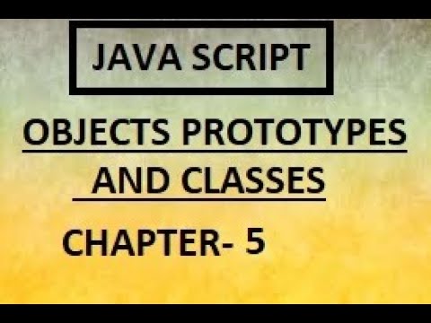 Javascript Objects Prototypes And Classes Chapter5 Javascript Classes