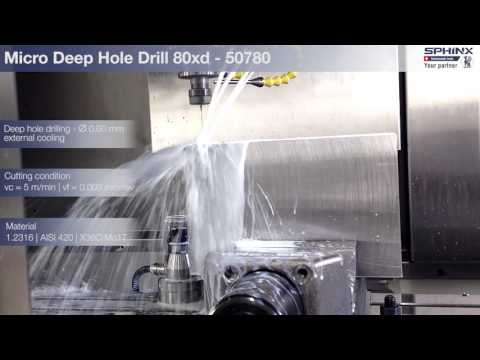 Micro deep hole drill - Ø 0.60 - 80xd - 1.2316