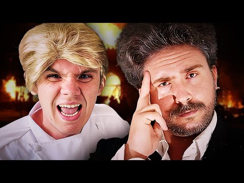 Gordon Ramsay vs. Simon Cowell - Rap Battle! | Mr. Jay