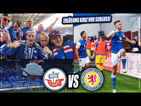 ERLÖSUNG KURZ VOR SCHLUSS! STADIONVLOG: Hansa Rostock - Braunschweig | Sieg & Choreo | Stadion Vlog