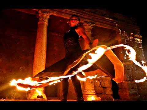 FIRE SKIRT- LITAL NATANZON- SUFI FIRE SKITR - CRAZY FIRE COSTUM