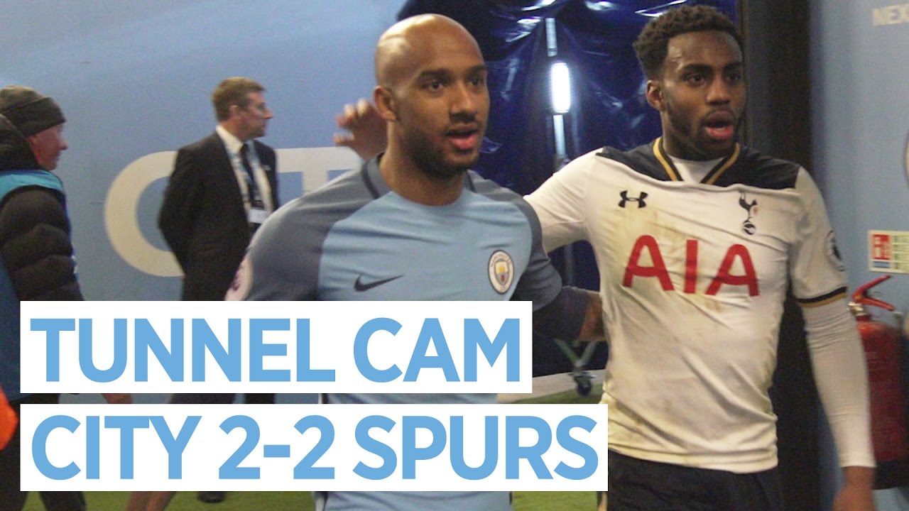 FUNNY MASCOTS! | TUNNEL CAM | Man City 2-2 Spurs - YouTube