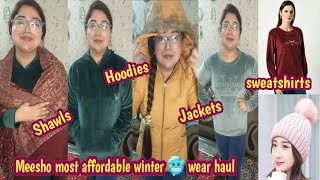Meesho  winter wear haul | Meesho jacket , shawls , Sweatshirt, hoodies haul