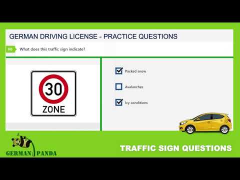 TRAFFIC SIGNS 12/32 | Driving License Germany | Theory Exam in English | Practice Test Questions