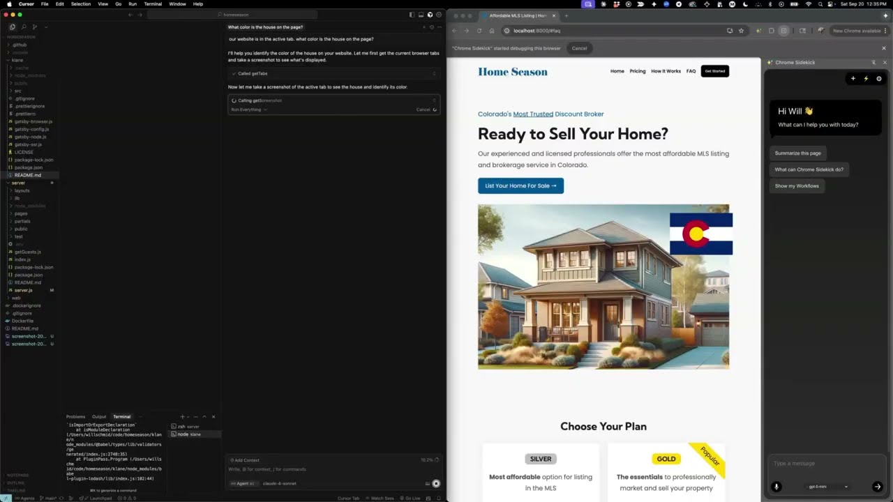 Remote Control Chrome from Cursor
