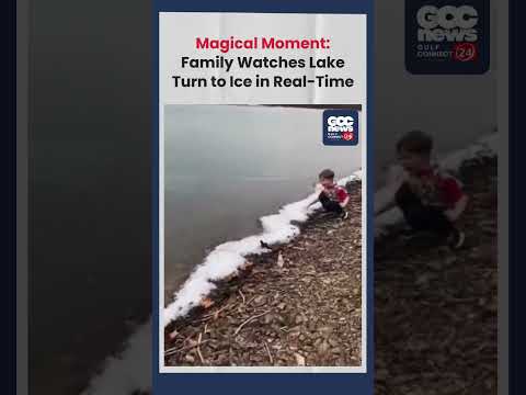 Nature's Miracle: Watch a Lake Freeze in Real-Time — A Family’s Awe-Inspiring Winter Moment!