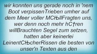 Absolute Beginner - Das Boot Lyrics