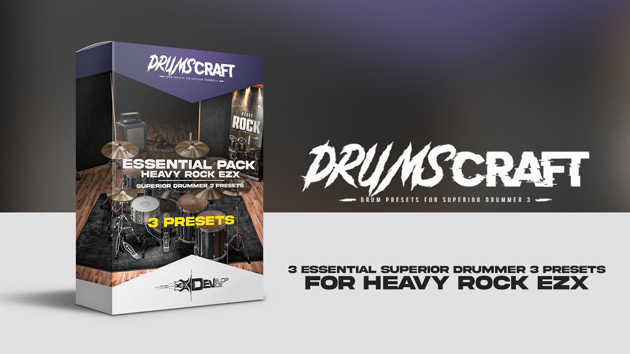 3 Essential Presets for Heavy Rock EZX | SD3 Drum Preset| Develop