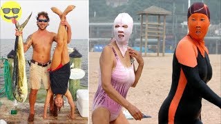 Right Moment Beach Pics l  Funny Fail Compilation