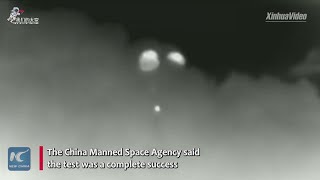 Return capsule of China's experimental manned spaceship comes back successfully