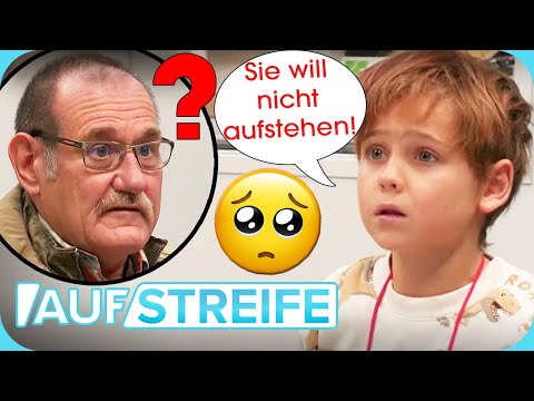 Irgendwas stimmt mit Mama nicht! 🥺 Kleiner Junge im Pyjama sucht Wache auf | Auf Streife | SAT.1