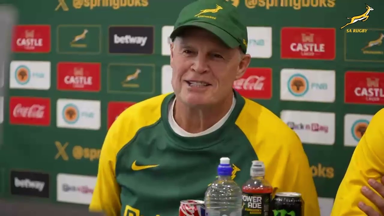 Rassie Erasmus and Sacha Feinberg-Mngomezulu | Springbok Team Announcement | 4 August 2026