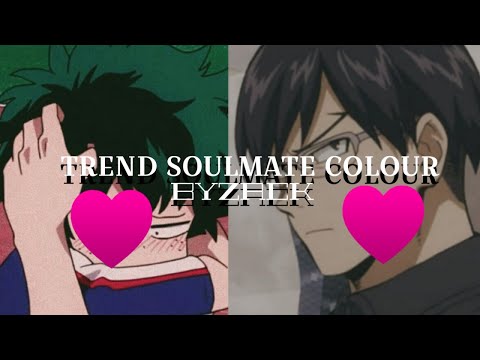 SOULMATE COLOUR TREND / MY HERO ACADEMIA Tenya x Izuku BNHA SOULMATE