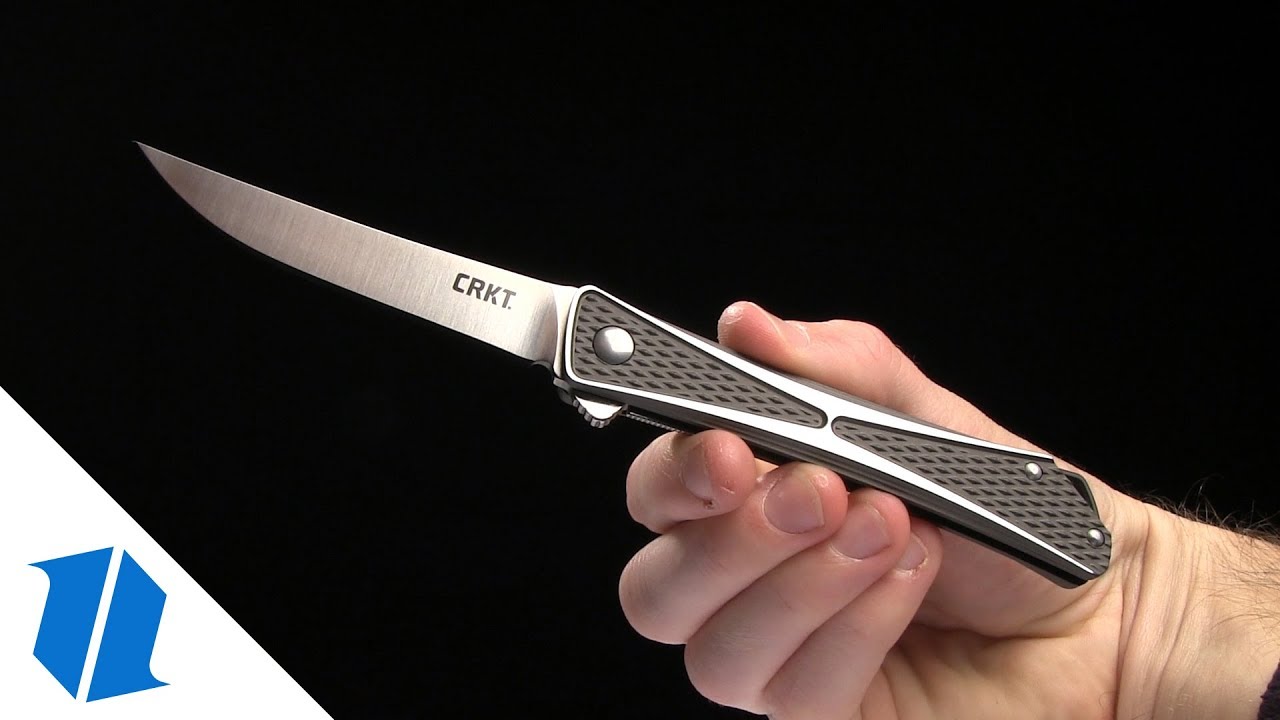 CRKT Crossbones Liner Lock Knife Aluminum (3.5" Satin) 7530