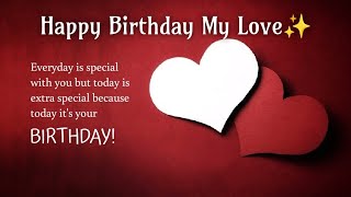 Happy Birthday My Love | Long Distance Relationship Birthday Wish |Happy birthday Jaan status❤