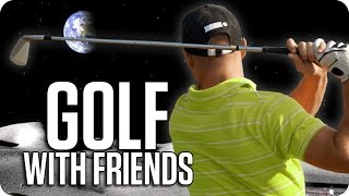 ¡DE RISAS EN LA LUNA! | GOLF WITH FRIENDS Con Sara, Luh y Exo