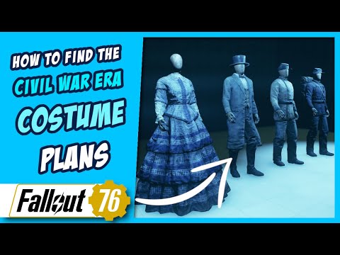 How To Find The Civil War Era Costume Plans - Fallout 76