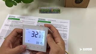 Hotowell Wifi Thermostat manual-The easy Touch Screen operation