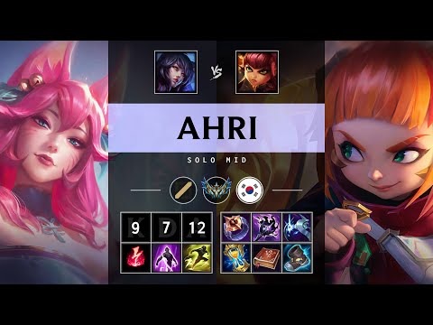Ahri Mid vs Annie - KR Challenger Patch 25.16