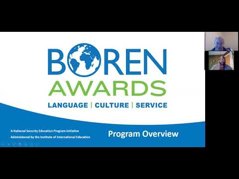 Boren Awards Information Session Fall 2020