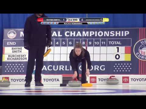 2021 MIXED DOUBLES - QUARTERFINALS (BURCHESKY/RICHARDSON vs. RHYME/SMITH)  PART 1