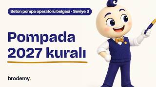 Beton pompa operatörü belgesi zorunlu mu? 2027 kuralı ve sınav