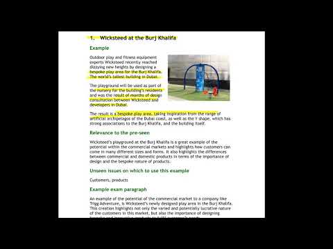 CIMA OCS February 2019 - Trigg Adventure - Industry Analysis