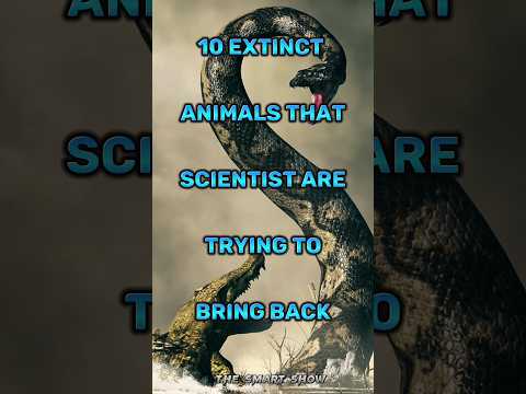 10 extinct animals that scientists are trying to bring back #top10 #animals #prehistoric #shorts