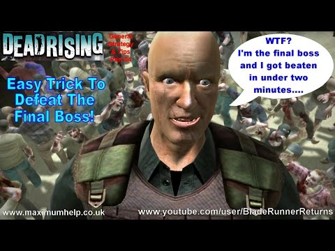 Easy Trick To Beat Final Boss Brock in under 2 minutes! Dead Rising Strategy & Tips PS4 1080p HD