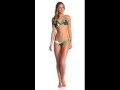 Stone Fox Swim Swimwear Banana Leaf Isla Triangle Bikini Top SwimOutlet Com