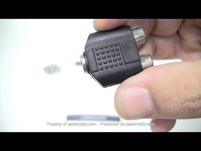 Vídeo relacionado con 2 x Adaptador Mini Jack 3,5 mm Stereo a RCA Mono HiFi Audio