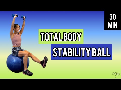Sculpt & Tone Stability Ball Workout//30-Minutes//Full Body