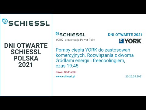 Dni otwarte 2021, Pompy ciepła YORK do zastosowań komercyjnych. - zdjęcie