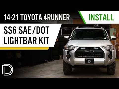 How to Install 2014-2023 5th Gen Toyota 4Runner Dual 6" SAE/DOT Lightbar Kit | Diode Dynamics